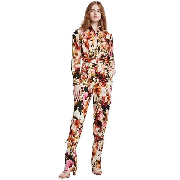 MSGM Patterned Long Sleeve Straight Jumpsuit - Picture 5 of 13